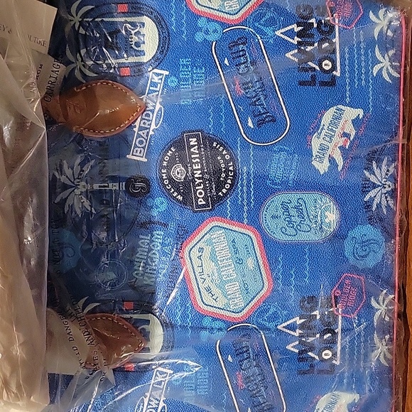 Dooney & Bourke Disney Blue Travel Patch Tote Bag - Picture 5 of 11